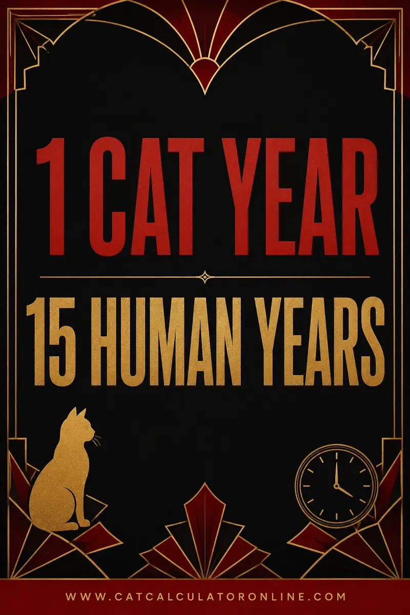 1 Cat Year in Human Years