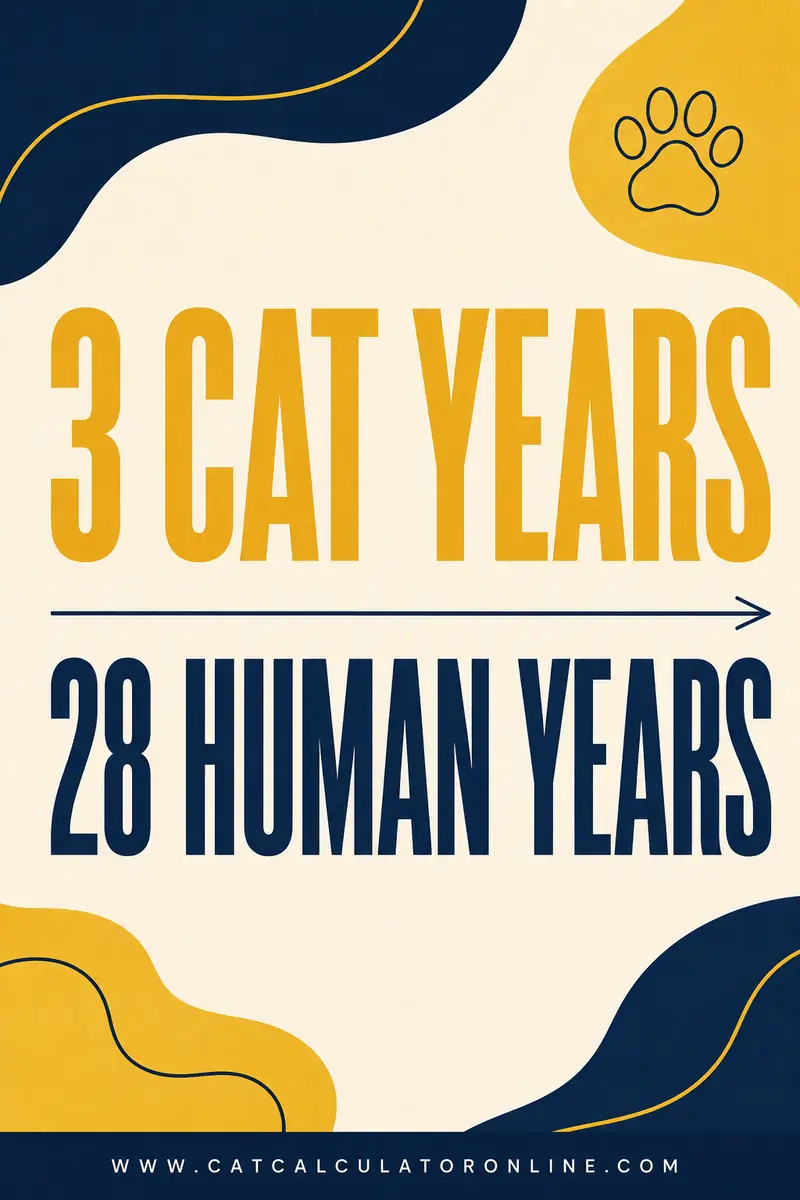 3 Cat Years in Human Years