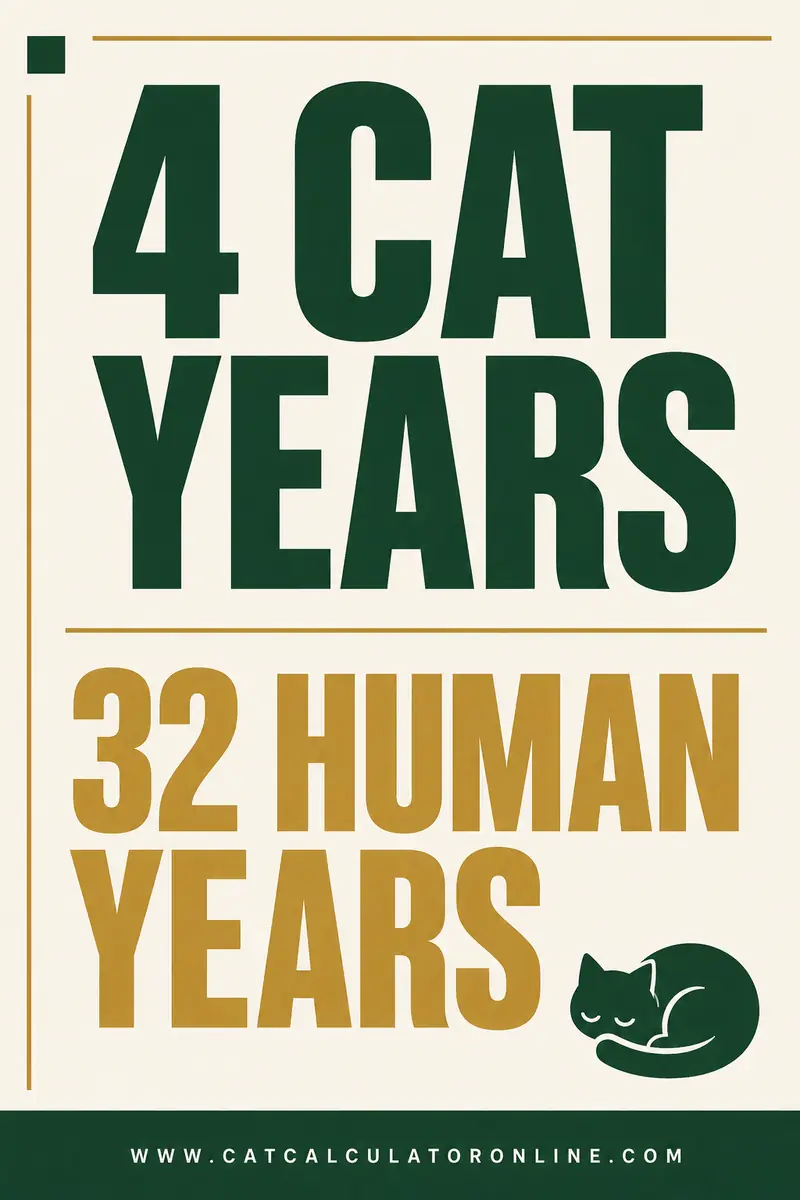4 Cat Years in Human Years