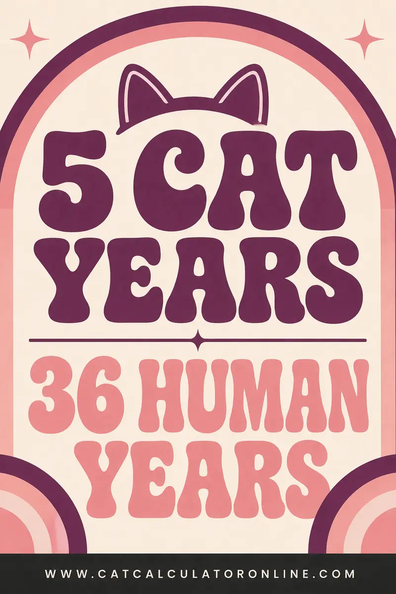 5 Cat Years in Human Years