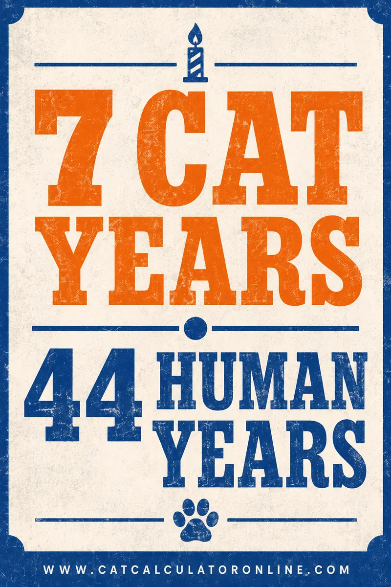 7 Cat Years in Human Years