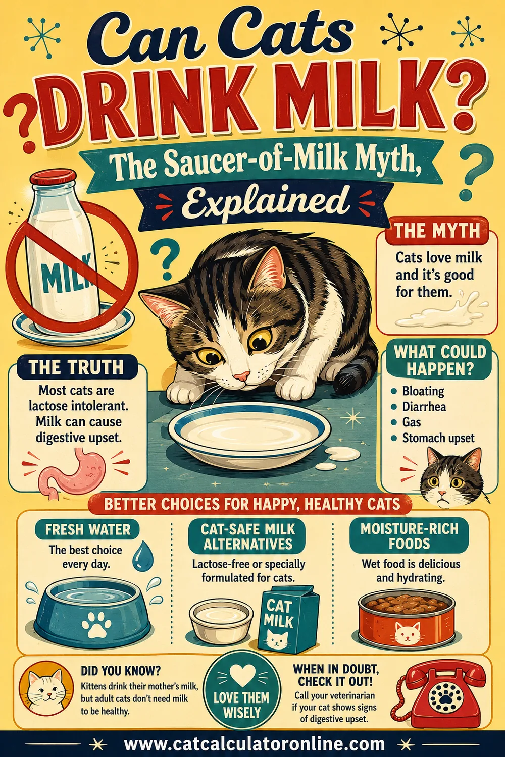 Can Cats Drink Milk? The Saucer-of-Milk Myth, Explained