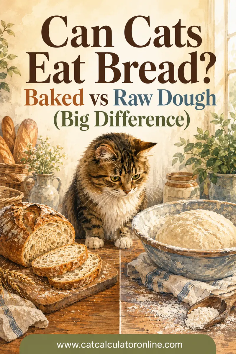 Can Cats Eat Bread? Baked vs Raw Dough (Big Difference)