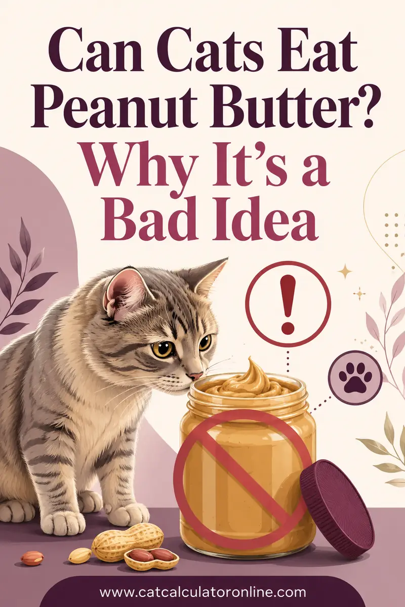 Can Cats Eat Peanut Butter? Why It's a Bad Idea