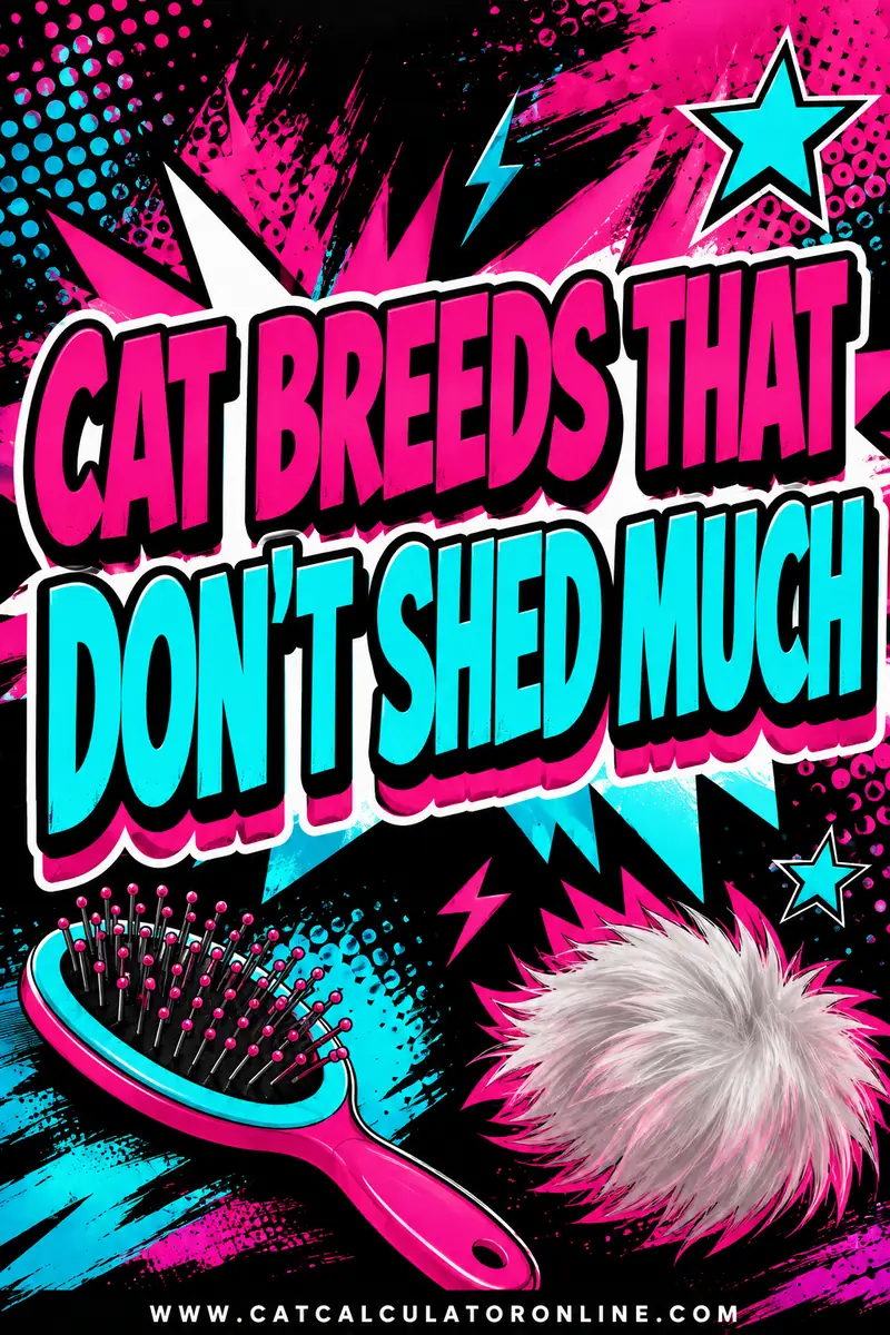 Cat Breeds That Don't Shed Much