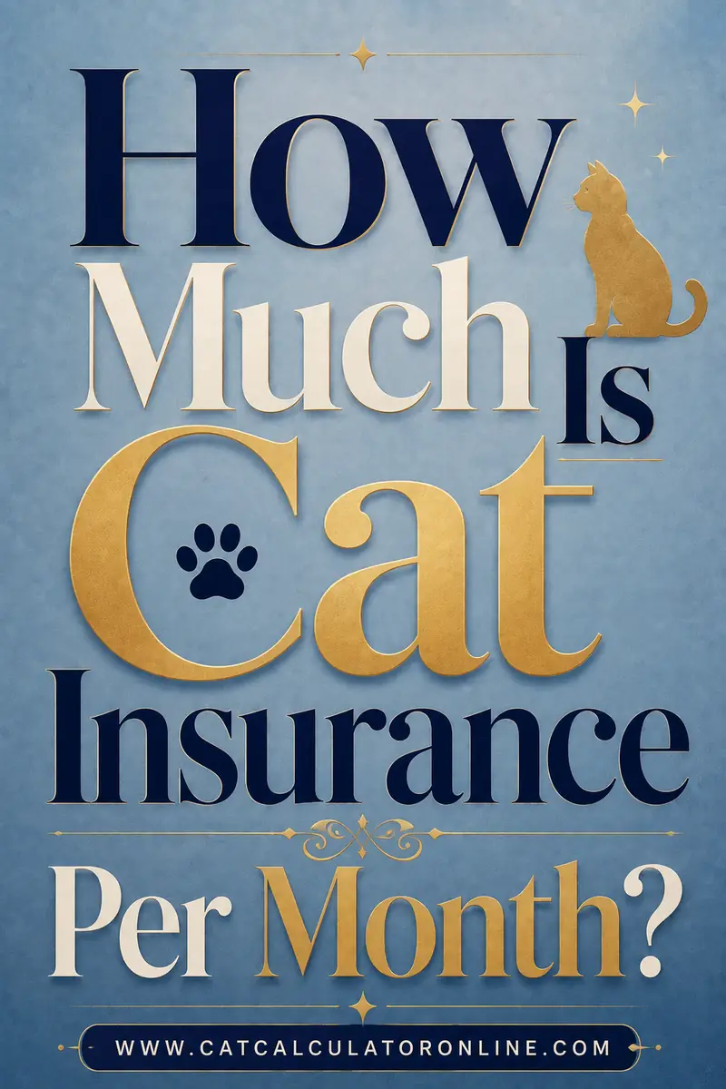 How Much Is Cat Insurance Per Month?