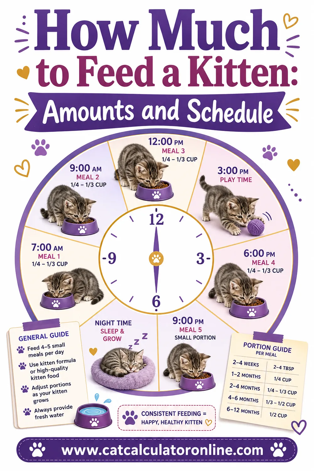 How Much to Feed a Kitten: Portions, Meals, and Wet vs. Dry