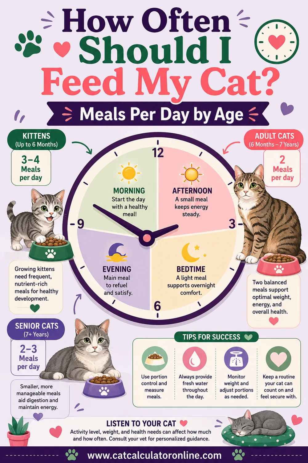 How Often Should I Feed My Cat? Meals Per Day by Age