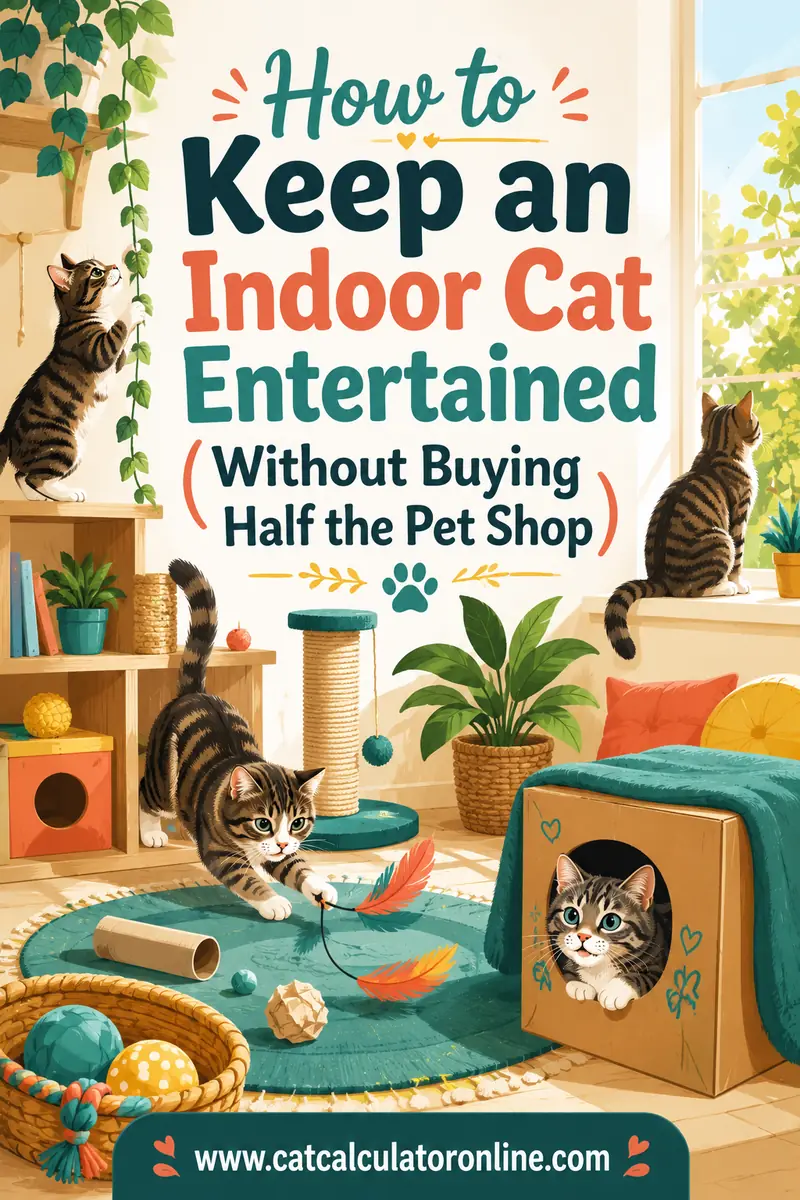 How to Keep an Indoor Cat Entertained (Without Buying Half the Pet Shop)