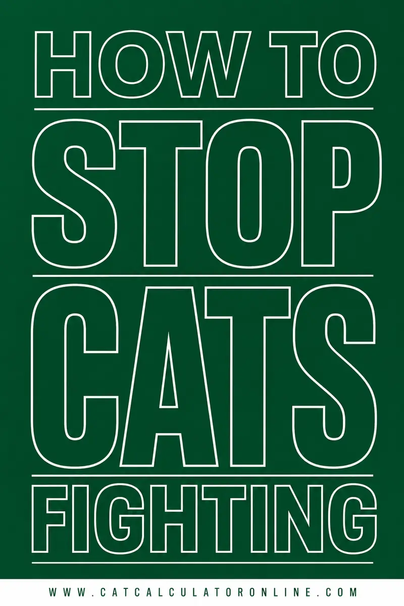 How to Stop Cats Fighting