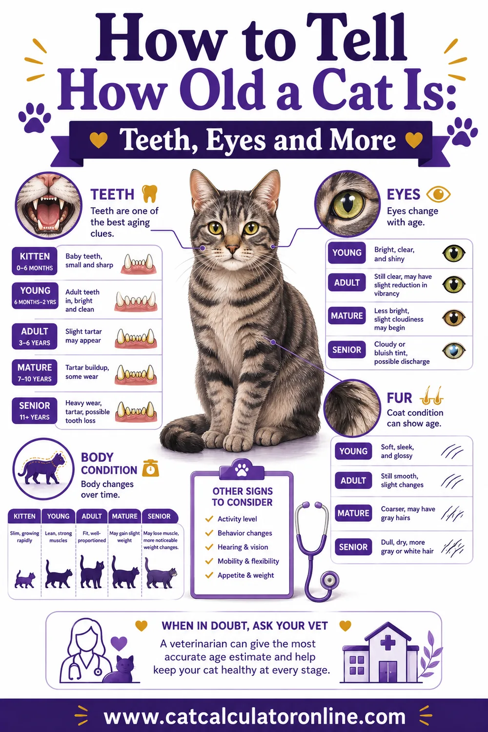 How to Tell How Old a Cat Is: Teeth, Eyes, Coat & Other Age Cues