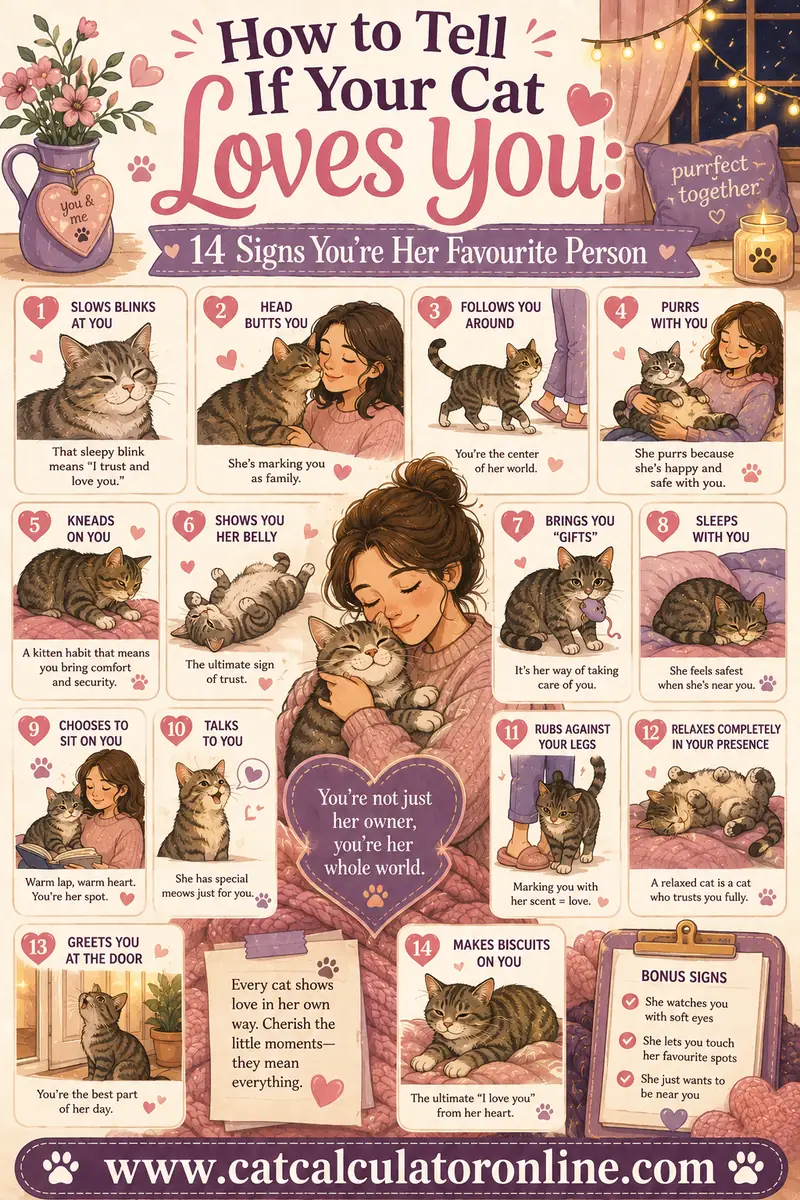 How to Tell If Your Cat Loves You: 14 Signs You're Her Favourite Person