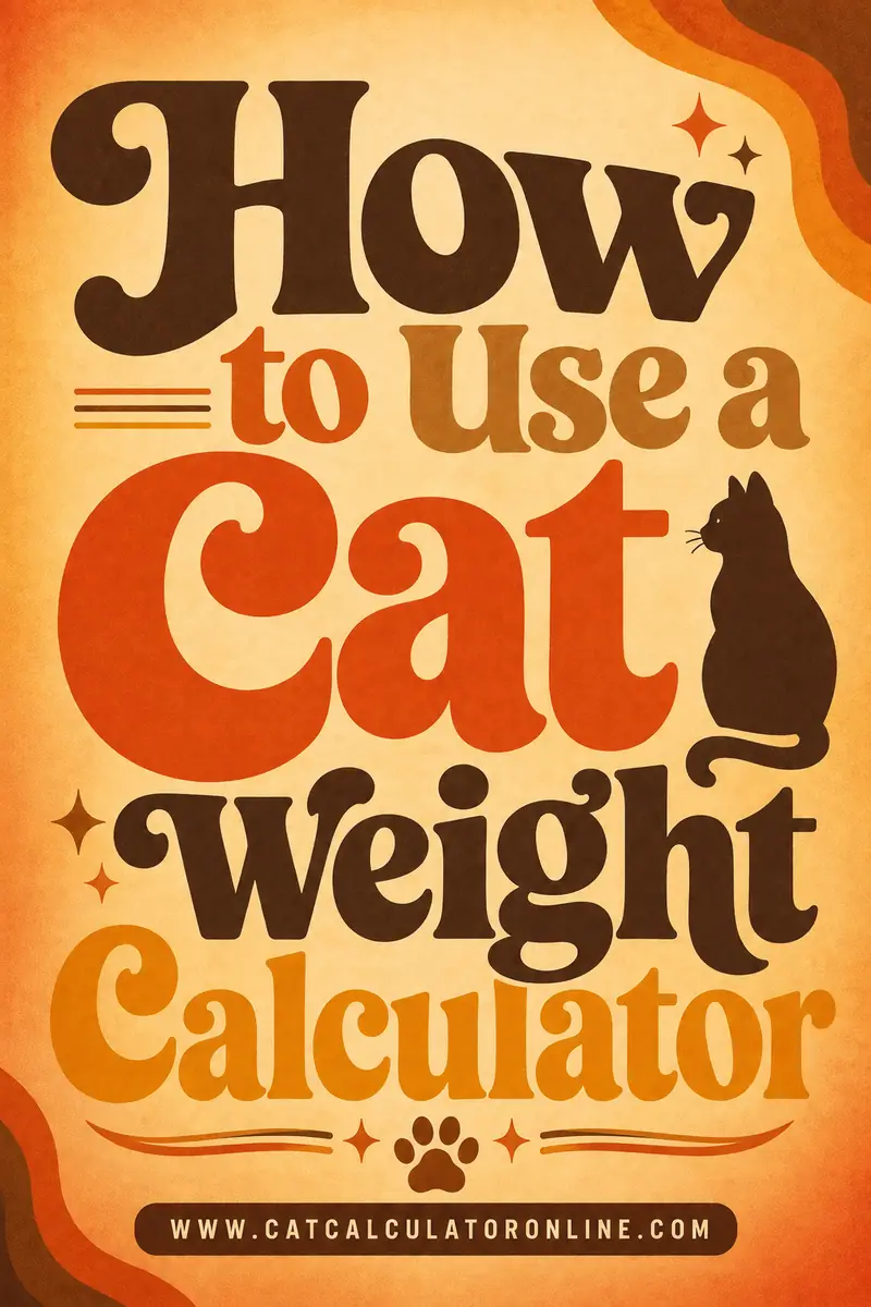 How to Use a Cat Weight Calculator
