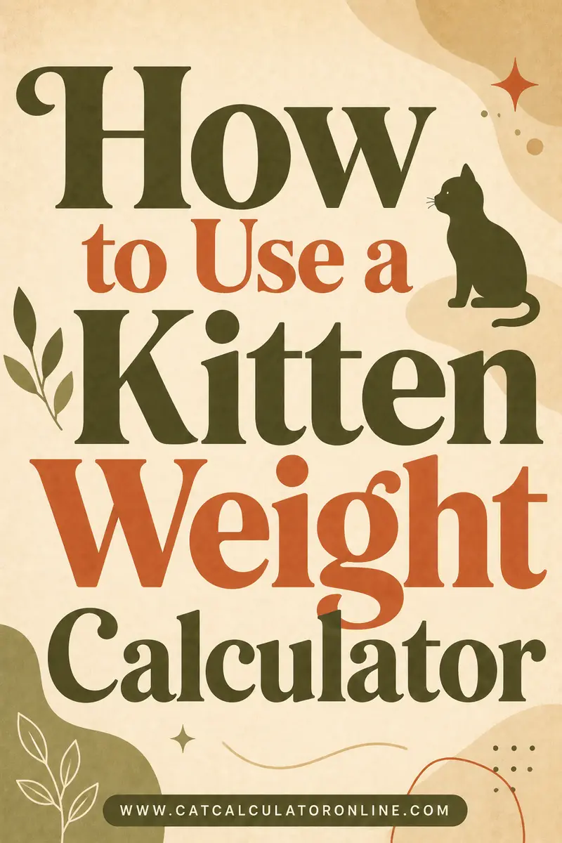 How to Use a Kitten Weight Calculator