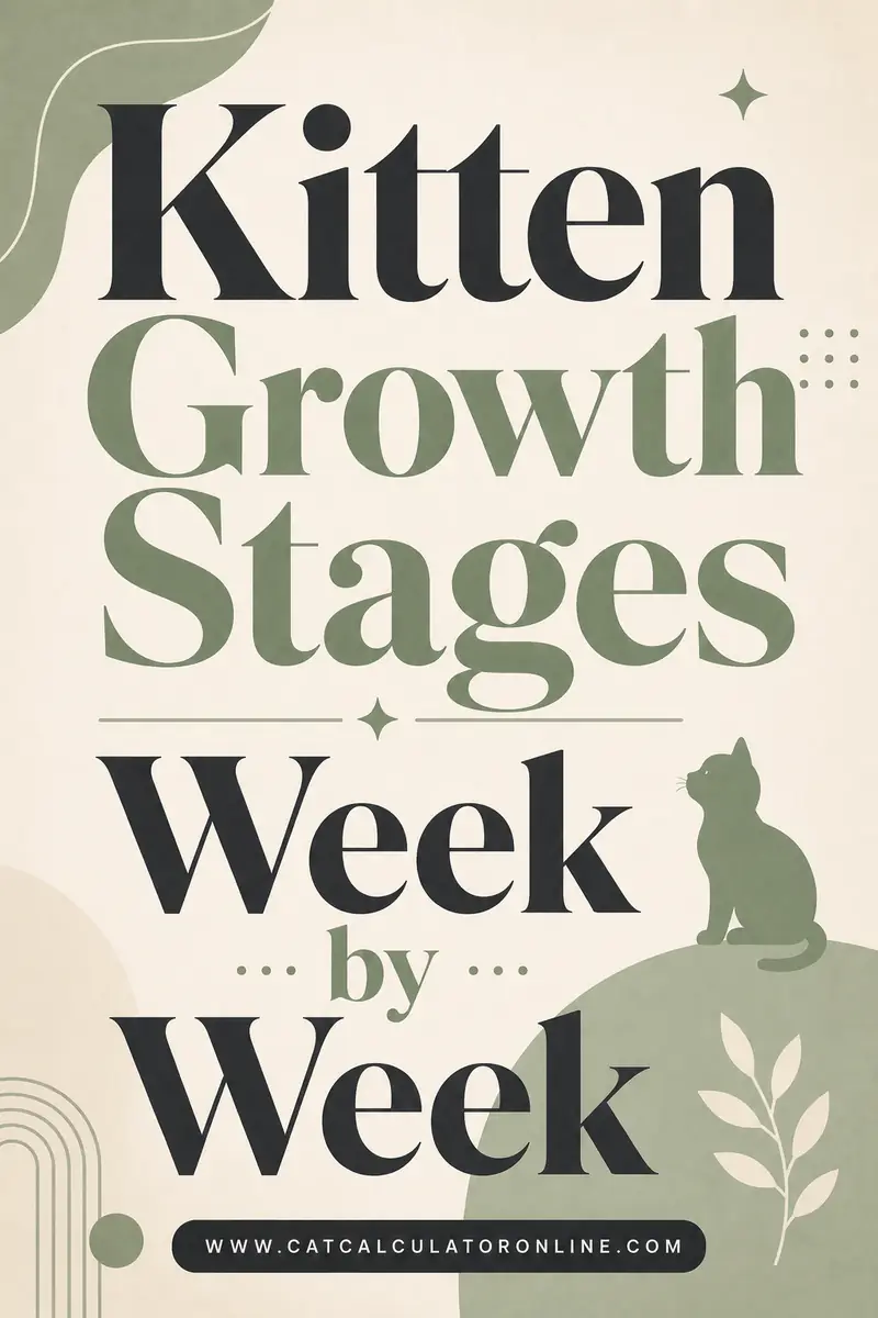 Kitten Growth Stages Week by Week