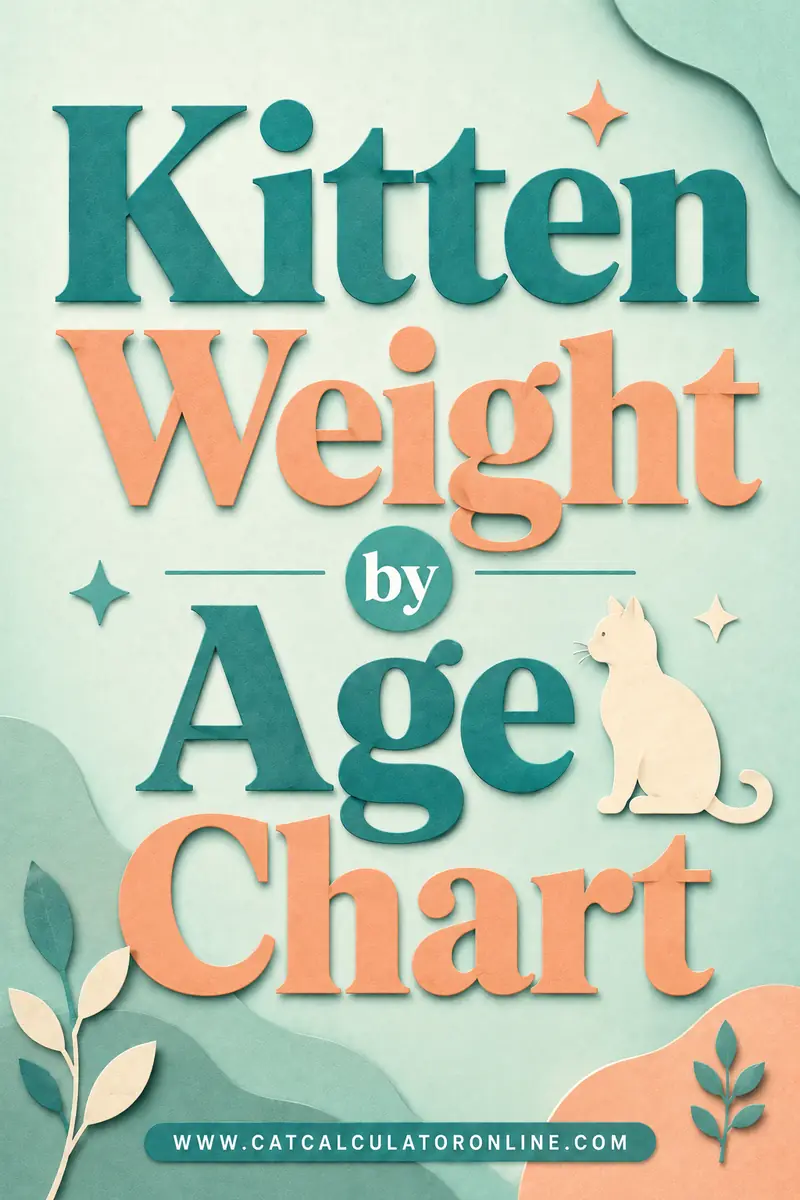Kitten Weight by Age Chart