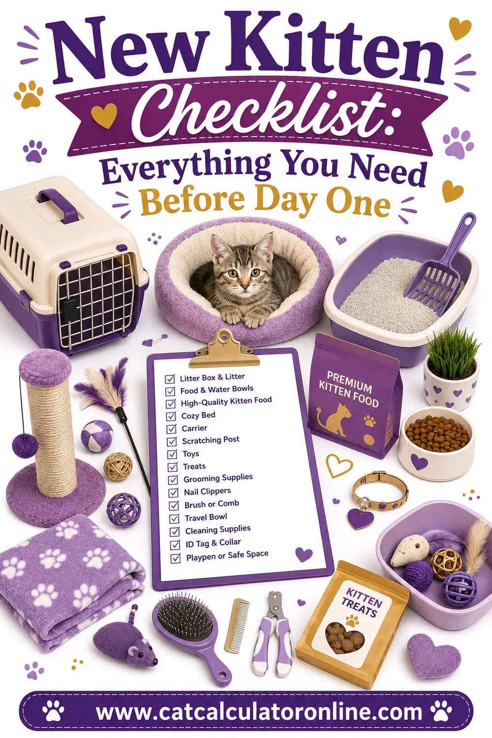 New Kitten Checklist: Supplies, First Vet Visit, and First Week
