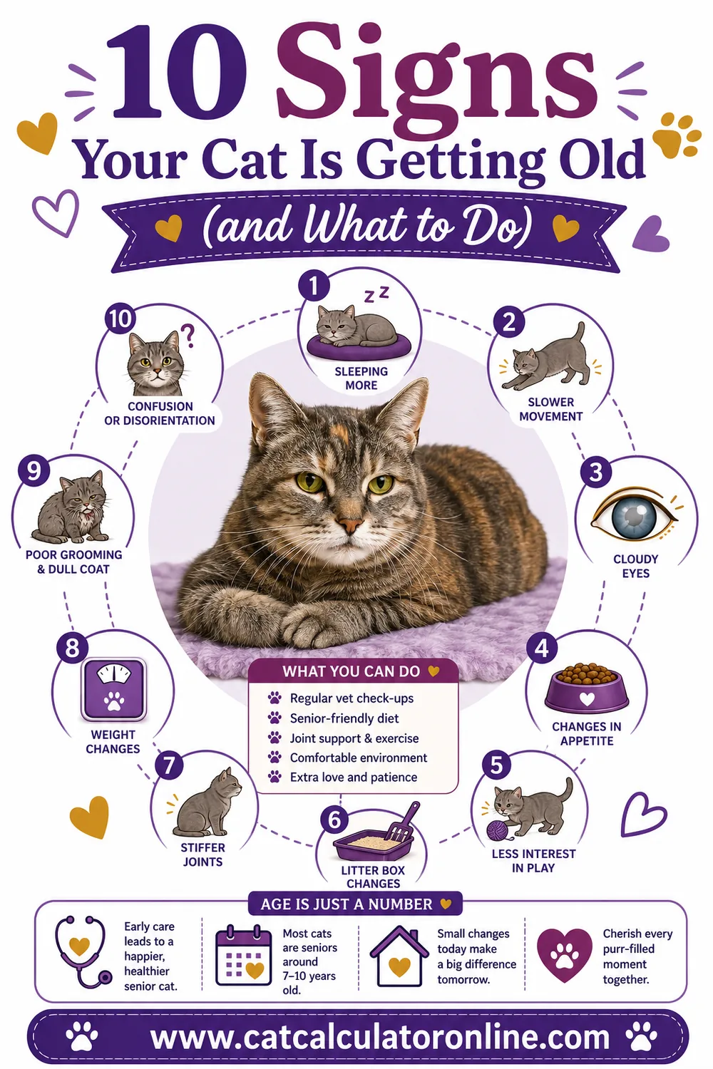 12 Signs Your Cat Is Getting Old (And When to See the Vet)