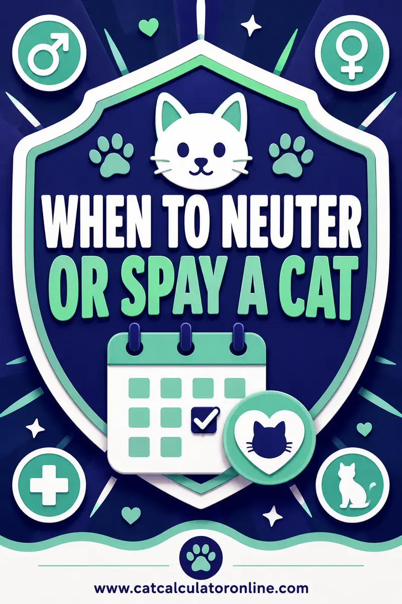 When to Neuter or Spay a Cat