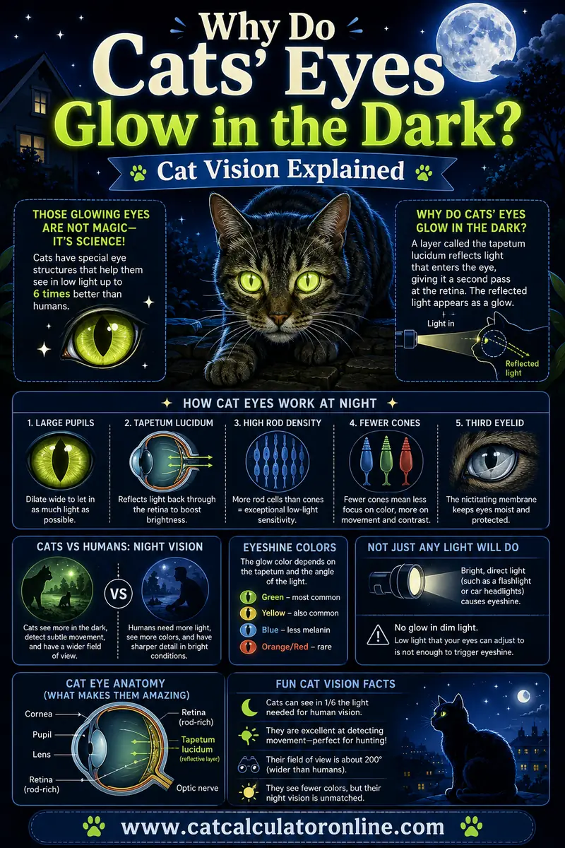 Why Do Cats' Eyes Glow in the Dark? Cat Vision Explained