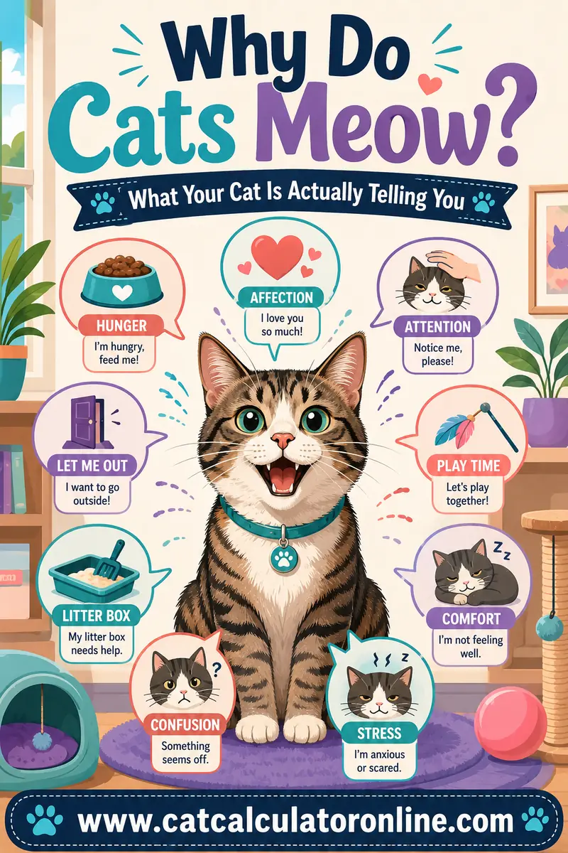 Why Do Cats Meow? What Your Cat Is Actually Telling You
